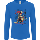 Magical Ramen Noodles Witch Halloween Mens Long Sleeve T-Shirt Royal Blue