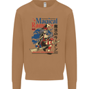 Magical Ramen Noodles Witch Halloween Mens Sweatshirt Jumper Caramel Latte