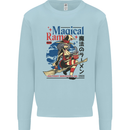 Magical Ramen Noodles Witch Halloween Mens Sweatshirt Jumper Light Blue
