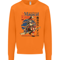 Magical Ramen Noodles Witch Halloween Mens Sweatshirt Jumper Orange
