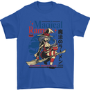 Magical Ramen Noodles Witch Halloween Mens T-Shirt Cotton Gildan Royal Blue