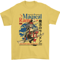 Magical Ramen Noodles Witch Halloween Mens T-Shirt Cotton Gildan Yellow