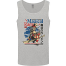 Magical Ramen Noodles Witch Halloween Mens Vest Tank Top Sports Grey