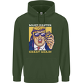 Make Easter Great Again Funny Donald Trump Childrens Kids Hoodie Forest Green