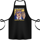Make Easter Great Again Funny Donald Trump Cotton Apron 100% Organic Black