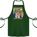 Make Easter Great Again Funny Donald Trump Cotton Apron 100% Organic Forest Green