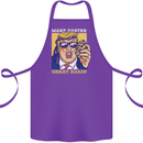 Make Easter Great Again Funny Donald Trump Cotton Apron 100% Organic Purple