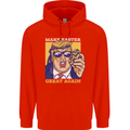 Make Easter Great Again Funny Donald Trump Mens 80% Cotton Hoodie Bright Red