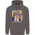 Make Easter Great Again Funny Donald Trump Mens 80% Cotton Hoodie Charcoal