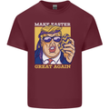 Make Easter Great Again Funny Donald Trump Mens Cotton T-Shirt Tee Top Maroon