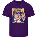 Make Easter Great Again Funny Donald Trump Mens Cotton T-Shirt Tee Top Purple