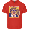 Make Easter Great Again Funny Donald Trump Mens Cotton T-Shirt Tee Top Red