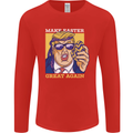 Make Easter Great Again Funny Donald Trump Mens Long Sleeve T-Shirt Red