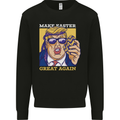 Make Easter Great Again Funny Donald Trump Mens Sweatshirt Jumper Black