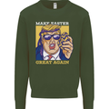 Make Easter Great Again Funny Donald Trump Mens Sweatshirt Jumper Forest Green