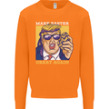 Make Easter Great Again Funny Donald Trump Mens Sweatshirt Jumper Orange