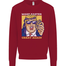 Make Easter Great Again Funny Donald Trump Mens Sweatshirt Jumper Red