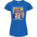 Make Easter Great Again Funny Donald Trump Womens Petite Cut T-Shirt Royal Blue