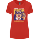 Make Easter Great Again Funny Donald Trump Womens Wider Cut T-Shirt Red