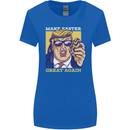 Make Easter Great Again Funny Donald Trump Womens Wider Cut T-Shirt Royal Blue