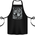 Make Love Not War World Peace Anti Cotton Apron 100% Organic Black