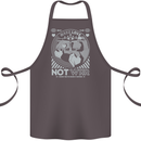Make Love Not War World Peace Anti Cotton Apron 100% Organic Dark Grey