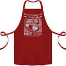 Make Love Not War World Peace Anti Cotton Apron 100% Organic Maroon