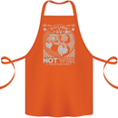 Make Love Not War World Peace Anti Cotton Apron 100% Organic Orange