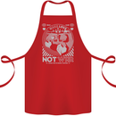 Make Love Not War World Peace Anti Cotton Apron 100% Organic Red