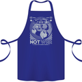 Make Love Not War World Peace Anti Cotton Apron 100% Organic Royal Blue