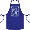 Make Love Not War World Peace Anti Cotton Apron 100% Organic Royal Blue