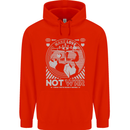 Make Love Not War World Peace Anti Mens 80% Cotton Hoodie Bright Red