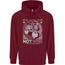 Make Love Not War World Peace Anti Mens 80% Cotton Hoodie Maroon