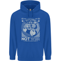 Make Love Not War World Peace Anti Mens 80% Cotton Hoodie Royal Blue