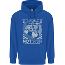 Make Love Not War World Peace Anti Mens 80% Cotton Hoodie Royal Blue