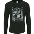 Make Love Not War World Peace Anti Mens Long Sleeve T-Shirt Black