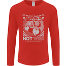 Make Love Not War World Peace Anti Mens Long Sleeve T-Shirt Red