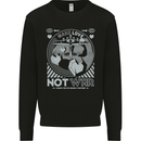 Make Love Not War World Peace Anti Mens Sweatshirt Jumper Black