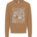 Make Love Not War World Peace Anti Mens Sweatshirt Jumper Caramel Latte