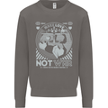 Make Love Not War World Peace Anti Mens Sweatshirt Jumper Charcoal