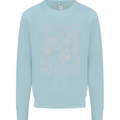 Make Love Not War World Peace Anti Mens Sweatshirt Jumper Light Blue