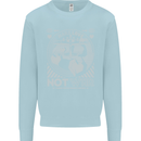Make Love Not War World Peace Anti Mens Sweatshirt Jumper Light Blue