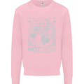 Make Love Not War World Peace Anti Mens Sweatshirt Jumper Light Pink