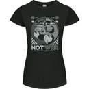 Make Love Not War World Peace Anti Womens Petite Cut T-Shirt Black