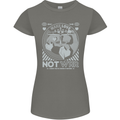 Make Love Not War World Peace Anti Womens Petite Cut T-Shirt Charcoal