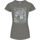 Make Love Not War World Peace Anti Womens Petite Cut T-Shirt Charcoal