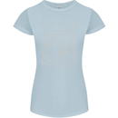 Make Love Not War World Peace Anti Womens Petite Cut T-Shirt Light Blue