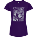 Make Love Not War World Peace Anti Womens Petite Cut T-Shirt Purple