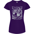 Make Love Not War World Peace Anti Womens Petite Cut T-Shirt Purple