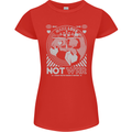 Make Love Not War World Peace Anti Womens Petite Cut T-Shirt Red